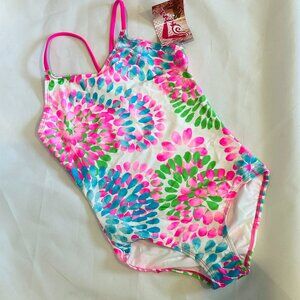 KANU Surf girl's swimsuit - neon pink - size 14